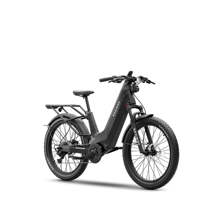 Segway Xafari Electric Bike Side View Segway Xafari Electric Bike side profile with long-range battery