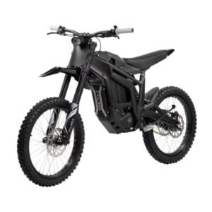 Talaria Sting MX3 electric dirt bike side profile with 60V battery